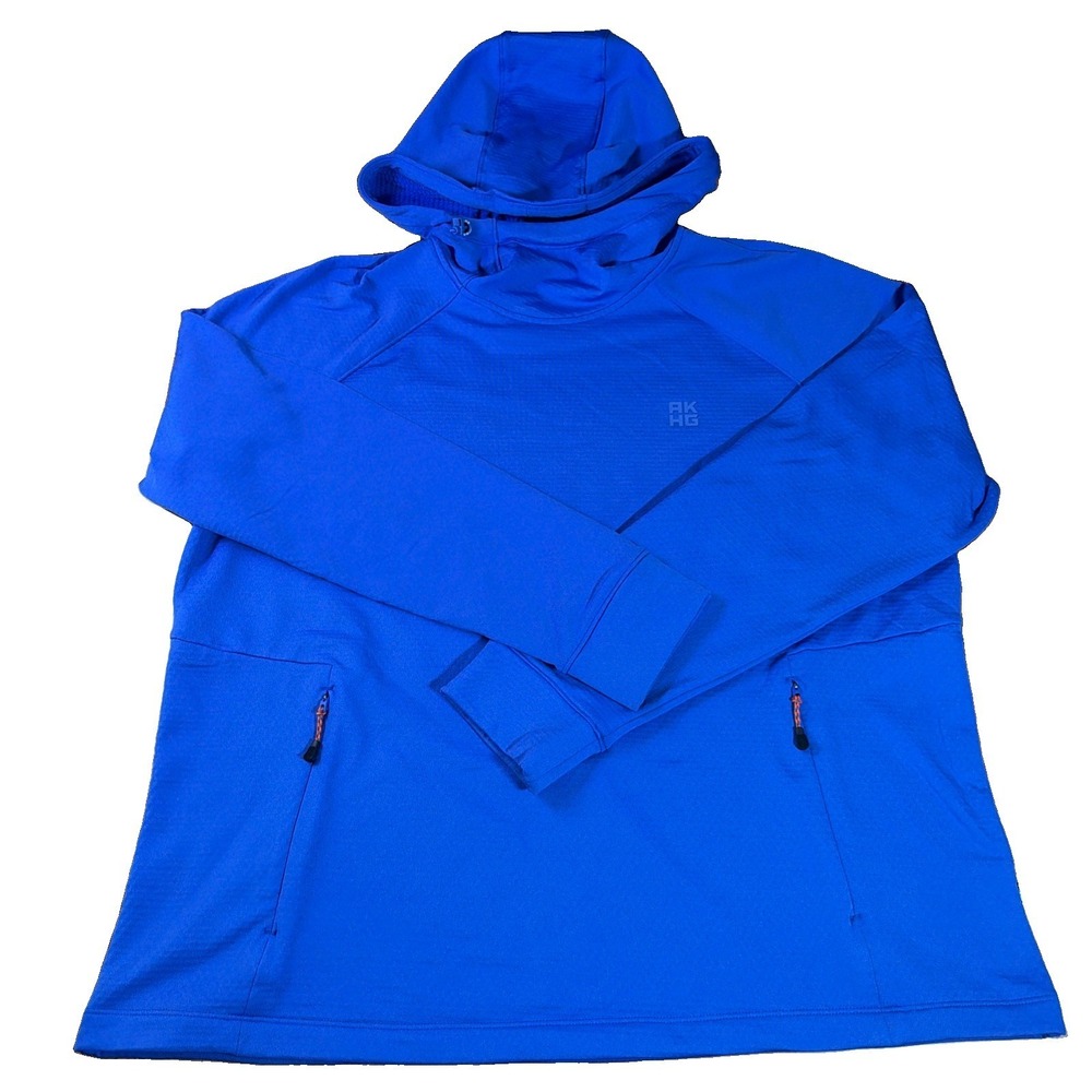 Duluth Trading Co Men's XL Blue AKHG Crosslayer Standard Fit Fleece Hoodie